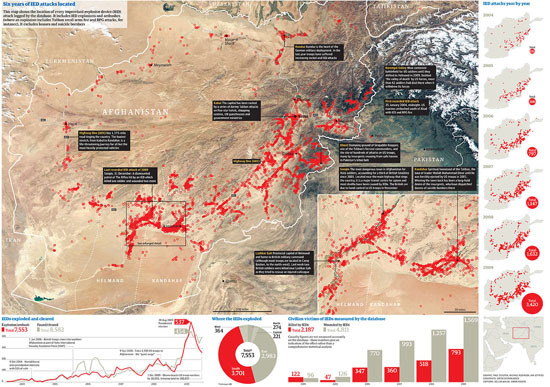 Figure 40. <em>The Wikileaks War Logs</em> (The Guardian)