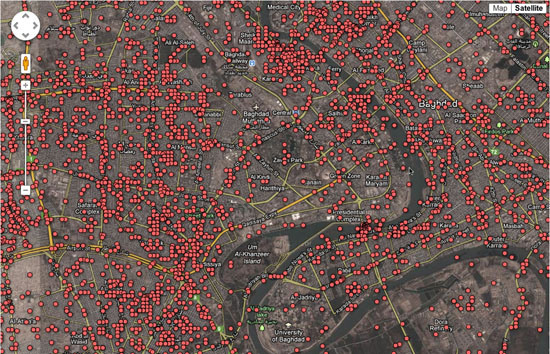 Figure 102. <em>The Wikileaks war logs</em> (The Guardian)
