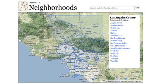 Figure 83. <em>Mapping LA</em> (Los Angeles Times)